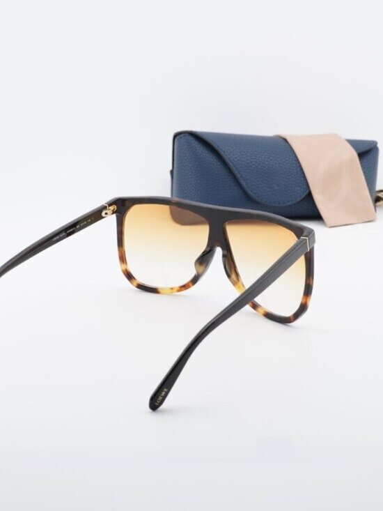 Loewe LW40001F 56E Square Sunglasses - Havana/Brown Gradient main image 7